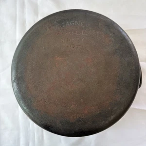 Vintage Cast Iron Wagner Ware Sidney O 1268 J Dutch Oven 10” NO LID With Bale - Picture 1 of 14