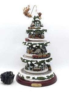 Albero di Natale da tavolo animato Thomas Kinkade con treno: Wonderland Express - Foto 1 di 16