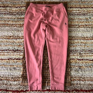 Polo Ralph Lauren Pink Joggers Sweatpants Pants Men's Size Medium M - Picture 1 of 3