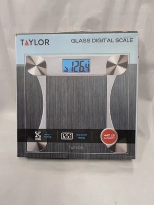 Taylor Glass Digital Bathroom Scale 440 Lb Capacity - Image 1 of 2