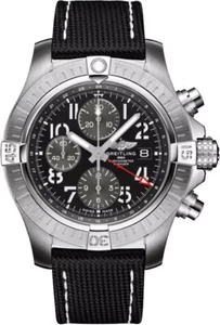 Breitling Avenger Black Dial Steel Bezel Chronograph Mens Watch A24315101B1X1 - Picture 1 of 6