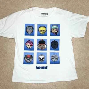 FORTNITE Video Game White 100% Cotton T-Shirt L Youth Large - Picture 1 of 4
