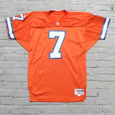 Camiseta de fútbol americano John Elway vintage de los Denver Broncos auténtica cosida corte profesional Wilson Foto 1 de 4