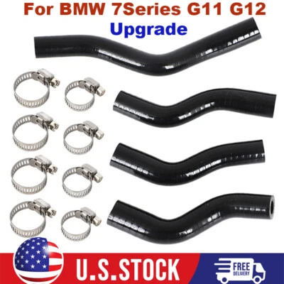 Kit de manguera de reparación de línea de refrigerante turbo actualizado para BMW 7" G11 G12 750i 750iX N63R EE. UU. Foto 1 de 4