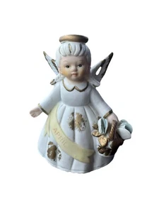 Figurina Lefton Angelo Aprile Compleanno Bambina Mese #06800 1989 - Foto 1 di 6