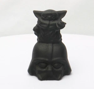 1 pieza Obsidiana Natural Star Wars Reiki Piedras Preciosas Cristal Cuarzo Curativo Decoración - Imagen 1 de 7