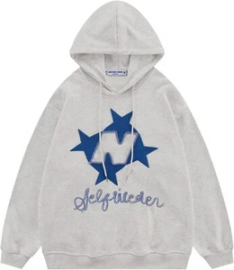 Aelfric Eden Y2k Hoodie Women Graphic Oversized Hoodies Star Large, #01-grey  - Picture 1 of 7