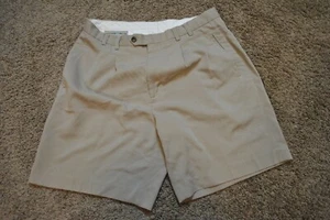 Cutter & Buck Men’s Pleated Khaki Shorts US Size 34 EUR Size 50 - Picture 1 of 12