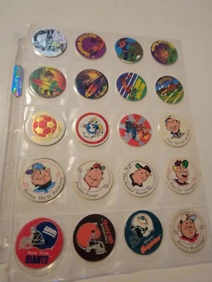 Lot Of 20 Vintage POGs Misc. Baseball Football Sports NFL Soccer Surfing 90s - Image 1 of 4