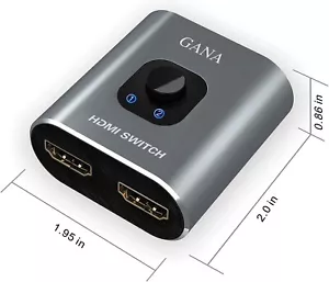 Sdoppiatore HDMI Switch HDMI Splitter - 4K HDMI Switch Bidirezionale (2 Ingresso - Foto 1 di 8