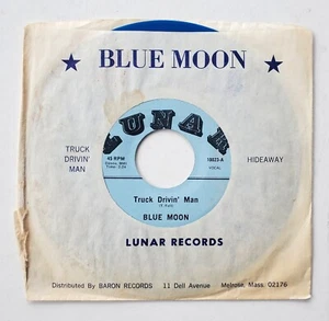 Blue Moon 45 Truck Drivin' Man - Private Southern Rock - HEAR - Imagen 1 de 2