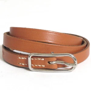 Auth Vintage HERMES Hapi 1 Wrap Long Bracelet Choker Brown Leather 25.9" D - Picture 1 of 22