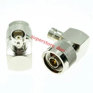 1Pcs N type male plug to BNC female jack right angle 90° RF adapter connector - Picture 1 of 6