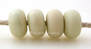 5 LINEN brown * donut handmade lampwork glass spacer beads TANERES sra - Limited - Picture 1 of 2