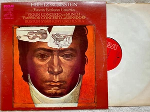 Heifetz / Rubinstein FAVORITE BEETHOVEN CONCERTOS (RCA VCS7067) 1971 2-LPs - Picture 1 of 2