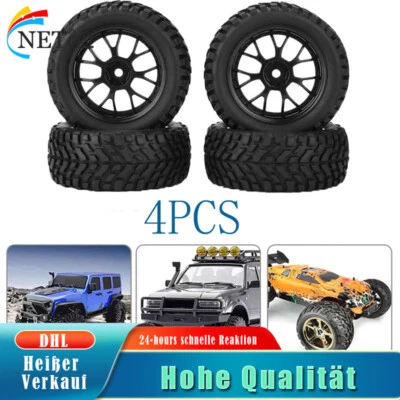 4PCS 12mm Hex Nabe Rad Felgen Reifen Set für 1/10 Hsp Redcat Traxxas RC LKW Auto - Bild 1 von 4