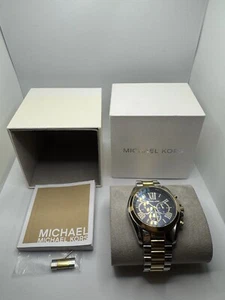 Michael Kors Mk5976 Bradshaw 43 mm Stainless Steel/Gold-Tone Unisex Wrist Watch - Picture 1 of 11