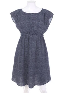 H&M MAMA Kleid Minikleid Umstandsmode Punkte S dunkelblau #6946 - Bild 1 von 4