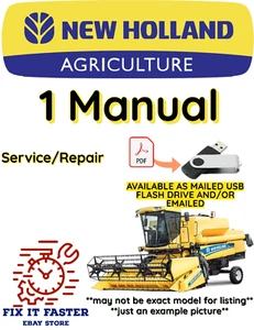 NEW HOLLAND TC54 COMBINE MANUAL DE REPARACIÓN DE SERVICIO PDF USB - Imagen 1 de 2