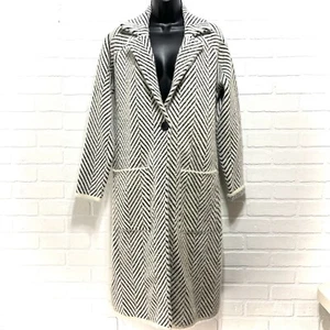 Baciano Thick Warm Fuzzy Sweater Jacket. One Button. Cardigan. Fall Coat. Sz Sm. - Picture 1 of 12