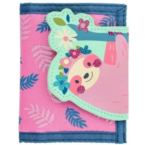 Stephen Joseph Toddler Wallet, Sloth (F19) Pink SJ-5201-10A 3+ Yrs age Tri-fold - Picture 1 of 2