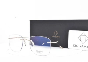 Kio Yamato Light Gold RIMLESS TITANIUM Flexible Temples 53-18-150 489AU LTG - Picture 1 of 4