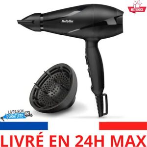 BaByliss  Sèche-cheveux Pro Silence Volume 2200W Moteur AC Coiffure Soins Cheveu
