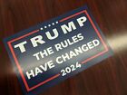 Trump Rules Have Changed Dark Blue 2024 11X17 2 Pack Window Poster