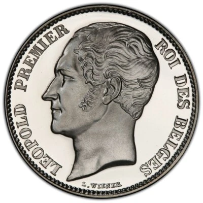 1848 (2004) Belgium 2 1/2 Francs Silver Proof Private Restrike PCGS PR69DCAM - Image 1 of 3