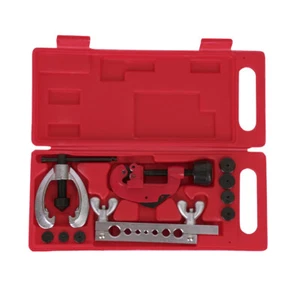 Bördelgerät Bördel Werkzeug Bördeln Bremsleitung 10 tlg TOP SET 1/4" - 1/2" - Bild 1 von 15