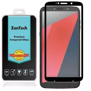 Motorola Moto Z3 (Verizon) FULL COVER Tempered Glass Screen Protector Guard - Picture 1 of 8