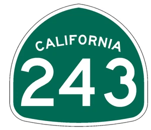 California State Route 243 Sticker Decal R1024 Highway Sign Road Sign  - Picture 1 of 1