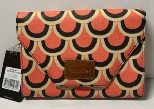 HALSEA BRAND - Umschlag CLUTCH KONA KOI FARBE KORALLE NEU MIT ETIKETT - Bild 1 von 5