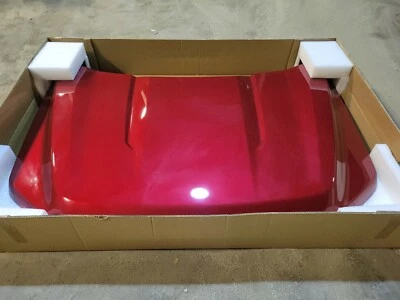 New Take Off Original Aluminum Hood Fits 2021-2023 Ford F150 RAPID RED  - Image 1 of 4