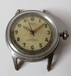 RELOJ PULSERA MILITAR VINTAGE SUIZO PARA HOMBRE WYLER INCAFLEX 17'J FUNCIONA - Imagen 1 de 5