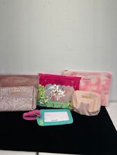 Benefit  Logo Lot of 6  Makeup Cosmetic Travel Cases & Luggage Tag