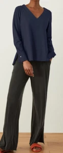 ADAY - Blouse manches longues Something Tailored bleu marine XS = 34 - NEUF - Imagen 1 de 4