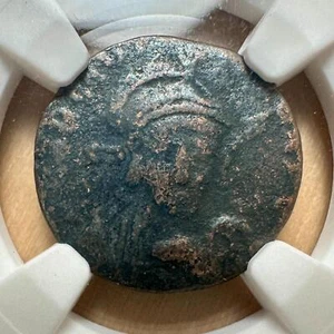 Arcadius - Eastern Roman - AD 383-408 - AE3 Nummus Forward Facing - NGC Genuine - Picture 1 of 4
