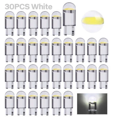 30x White LED License Plate Interior Light Bulb Super T10 194 168 W5W 2825 6000K - Image 1 of 4