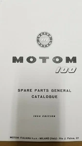 Motom 100 Parts Manual Parts Book - Picture 1 of 3