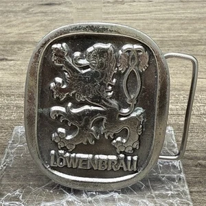 Vintage Lowenbrau Belt Buckle 1976 Great American Buckle Co 2.5” X 3” - Picture 1 of 4