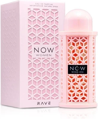 Rave Now Women EDP 100ml by Lattafa Perfume Sweet Pink Long Lasting Arabic Scent