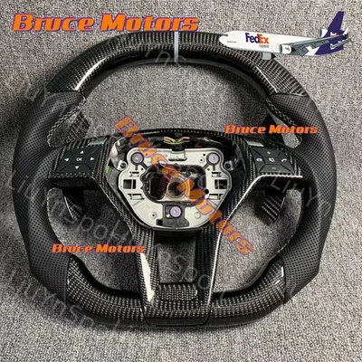 Volante de fibra de carbono para Mercedes-Benz AMG CLA GLA CLK E350 W213 C350W204 Foto 1 de 4