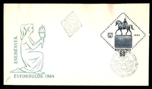 Mayfairstamps Hungary FDC 1964 Man and Horse Statue First Day Cover aau_88311 - Picture 1 of 2