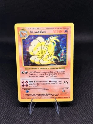 Ninetales 012/102 Base Set (Shadowless) Holo Black Flames - Image 1 of 4