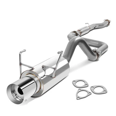 PARA HONDA CIVIC DEL SOL 1993-1997 4.5" PUNTA SILENCIADOR SISTEMA DE ESCAPE CATBACK RACING Foto 1 de 4