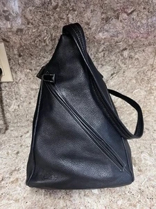 Borsa a tracolla Tignanello nera in morbida pelle zaino borsa classica da viaggio - Foto 1 di 11