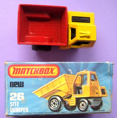 #26 SITE DUMPER - MATCHBOX 75 - 1977 - LESNEY - WITH ORIGINAL BOX - Image 1 of 4
