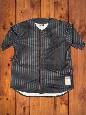 New York Yankees Stitches Rainbow Pin Stripes Black Jersey Size 2XL MLB - Image 1 of 4