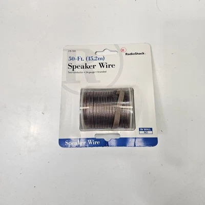 RadioShack Speaker Wire 24 Gauge 50 Foot Roll - New Sealed NOS - Image 1 of 4